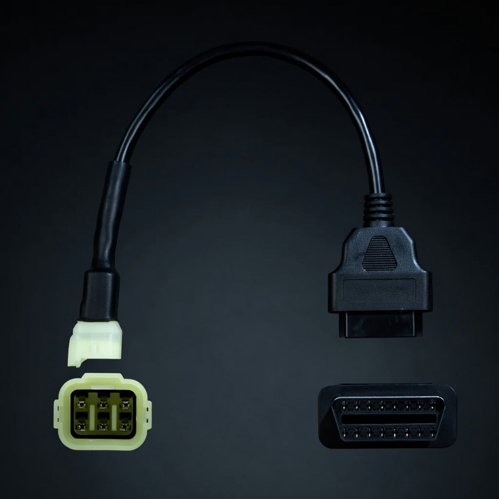 KAWASAKI / 6-Pin to OBD2 Adapter